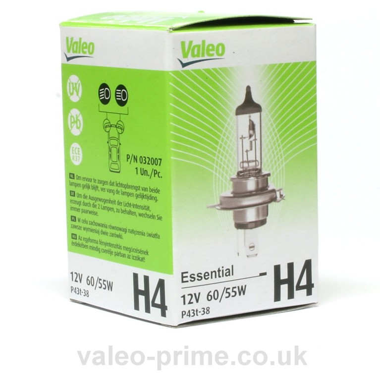 Ampoule H4 VALEO +50% Light VALEO 032510