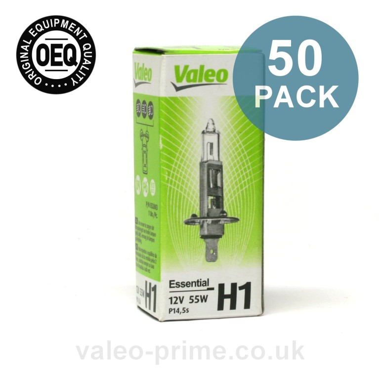 Valeo H1 Bulb Essential P/N 32003 50 Pack