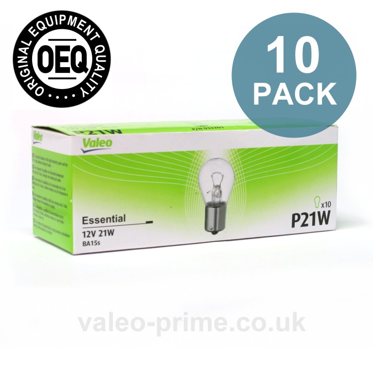 Valeo P21W Bulb Essential P/N 32201 - 10 Pack