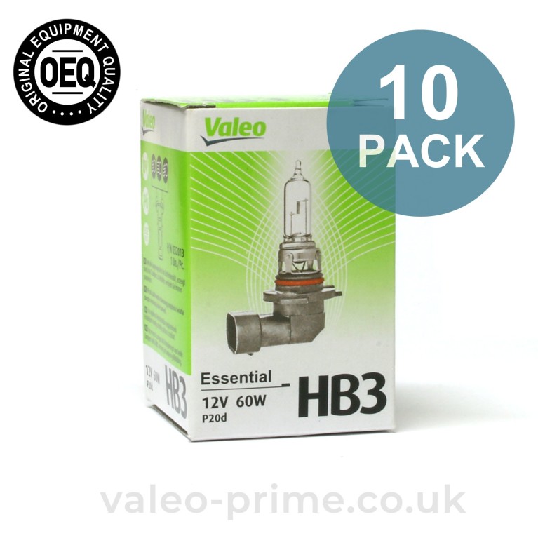 Valeo HB3 Bulb Essential P/N 32013 - 10 Pack